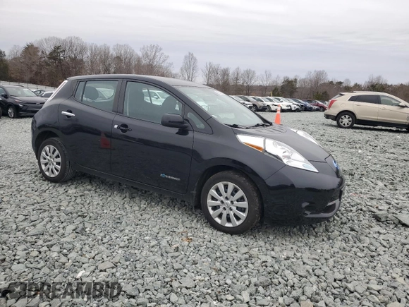 2015 Nissan LEAF SL with VIN 1N4AZ0CP9FC322927, listed as a Copart auction lot 88519705 with 58,552 mi miles and Salvage Title. Bid and sale history available at DreamBid. Image 4.