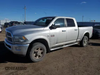 2012 Ram 2500 Laramie with VIN 3C6UD5FL9CG329386, listed as a Copart auction lot 46493155 with 157,958 mi miles and Salvage Title. Bid and sale history available at carsss.com. Image 1.