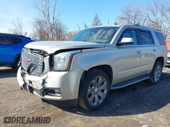 2016 GMC Yukon Denali with VIN 1GKS2CKJ5GR393269, listed as a IAAI auction lot 41963630 with 158,584 mi miles and . Bid and sale history available at DreamBid. Image 17.