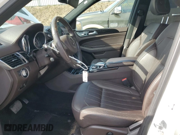 2017 Mercedes-Benz GLS 450 with VIN 4JGDF6EE1HA986308, listed as a Copart auction lot 43828644 with 48,625 mi miles and Salvage Title. Bid and sale history available at DreamBid. Image 7.