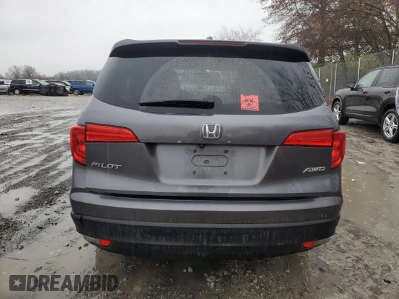 2016 Honda Pilot EX-L with VIN 5FNYF6H54GB084405, listed as a Copart auction lot 82630024 with 169,492 mi miles and Salvage Title. Bid and sale history available at carsss.com. Image 6.