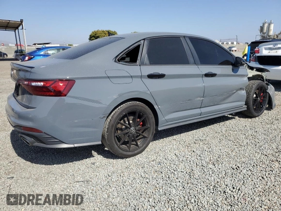 2024 Volkswagen Jetta 40th Anniversary Edition with VIN 3VW8T7BU5RM022814, listed as a Copart auction lot 59702685 with 14,050 mi miles and Salvage title. Bid and sale history available at DreamBid. Image 3.