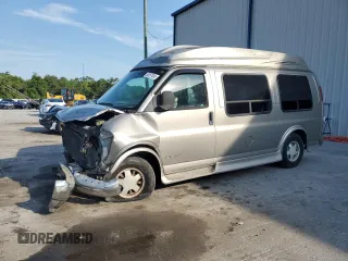 2001 Chevrolet Express Cargo YF7 Upfitter z VIN 1GBFG15M511135708, wystawiony jako Copart lot #58257455 z przebiegiem 111 123 mil mil oraz Szkoda całkowita • Salvage title. Historia ofert i sprzedaży dostępna na DreamBid. Obrazek 1.