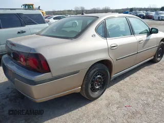 2003 Chevrolet Impala with VIN 2G1WF52E639434294, listed as a IAAI auction lot 41903249 with 167,947 mi miles and . Bid and sale history available at DreamBid. Image 4.