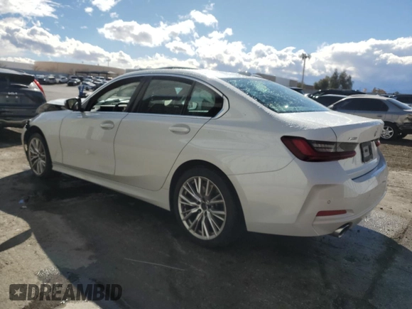 2024 BMW 3 Series 330i xDrive with VIN 3MW89FF07R8E09258, listed as a Copart auction lot 49174225 with 34,432 mi miles and Salvage Title. Bid and sale history available at carsss.com. Image 2.