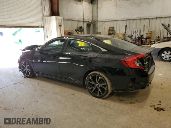 2020 Honda Civic Sedan Sport with VIN 2HGFC2F83LH557058, listed as a Copart auction lot 50556035 with 64,859 mi miles and Salvage Title. Bid and sale history available at carsss.com. Image 2.