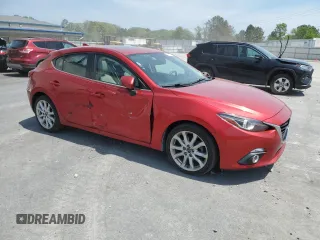 2015 Mazda 3 S Grand Touring with VIN JM1BM1M38F1274301, listed as a Copart auction lot 59513355 with 95,239 mi miles and Salvage title. Bid and sale history available at DreamBid. Image 4.