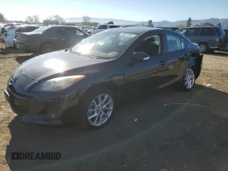 2012 Mazda 3 s Touring with VIN JM1BL1V94C1653104, listed as a Copart auction lot 83624904 with 121,080 mi miles and Salvage Title. Bid and sale history available at carsss.com. Image 1.