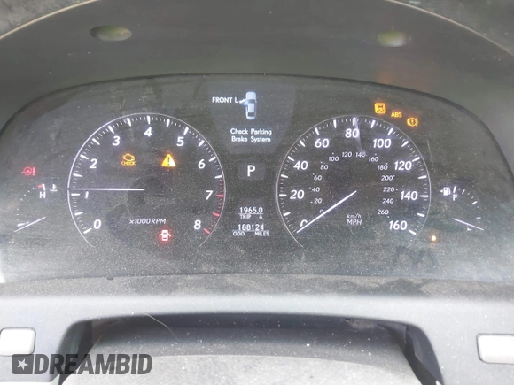 2007 Lexus LS 460 with VIN JTHBL46FX75007410, listed as a IAAI auction lot 42272303 with Not Provided miles and . Bid and sale history available at DreamBid. Image 7.