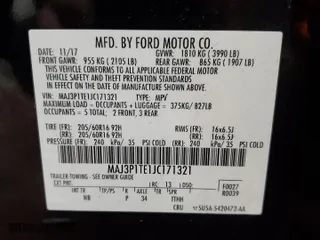 2018 Ford EcoSport SE with VIN MAJ3P1TE1JC171321, listed as a Copart auction lot 53518095 with 58,833 mi miles and Non Repairable. Bid and sale history available at carsss.com. Image 13.