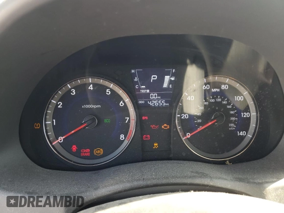 2013 Hyundai Accent SE z VIN KMHCU5AE0DU121047, wystawiony jako Copart lot #57244285 z przebiegiem 42 655 mil mil oraz Szkoda całkowita • Salvage title. Historia ofert i sprzedaży dostępna na DreamBid. Obrazek 9.