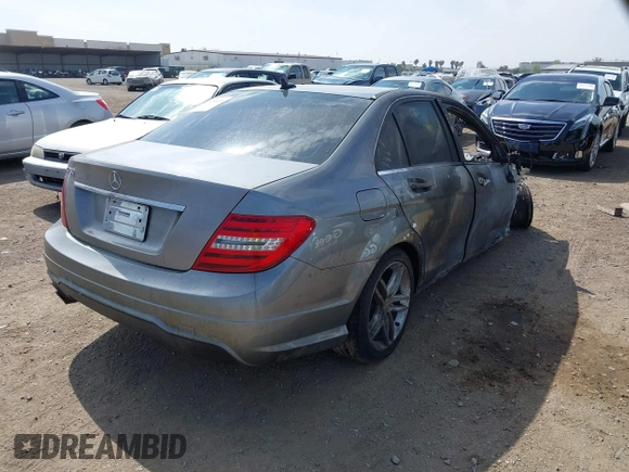 2012 Mercedes-Benz C-Class C 250 Sport with VIN WDDGF4HB0CA609524, listed as a IAAI auction lot 42024859 with Not Provided miles. Bid and sale history available at carsss.com. Image 4.