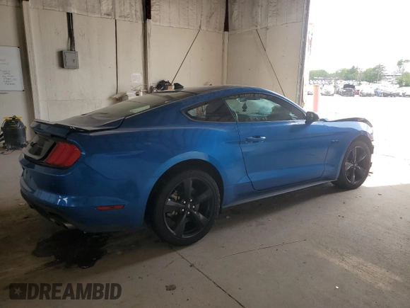 2021 Ford Mustang GT with VIN 1FA6P8CF5M5145196, listed as a Copart auction lot 58097725 with 29,413 mi miles and Salvage title. Bid and sale history available at DreamBid. Image 3.