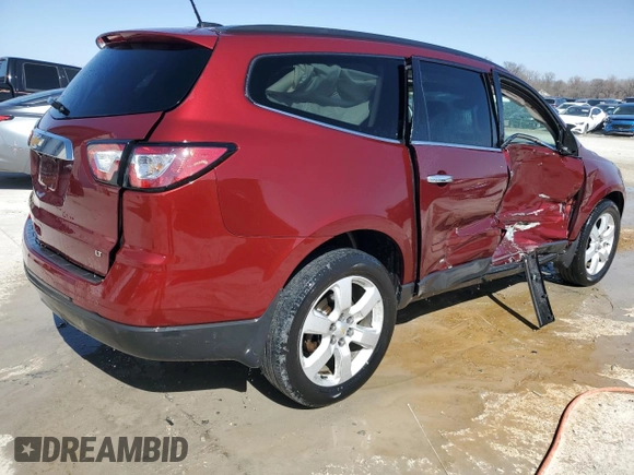 2017 Chevrolet Traverse LT with VIN 1GNKRGKD2HJ148753, listed as a Copart auction lot 48069075 with 129,821 mi miles and Salvage Title. Bid and sale history available at DreamBid. Image 3.