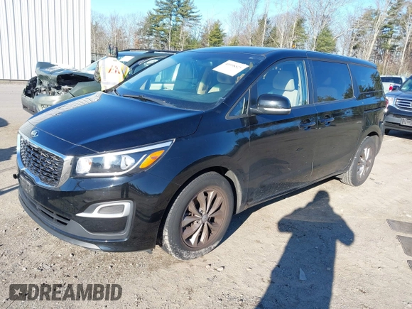 2020 Kia Sedona EX with VIN KNDMB5C17L6587425, listed as a IAAI auction lot 40998825 with 57,503 mi miles. Bid and sale history available at carsss.com. Image 18.