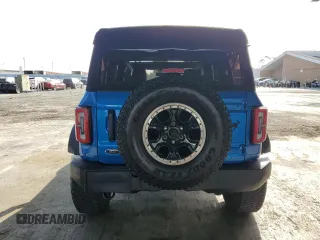 2022 Ford Bronco with VIN 1FMEE5DP1NLA82589, listed as a Copart auction lot 58793645 with 34,471 mi miles and Salvage title. Bid and sale history available at DreamBid. Image 6.
