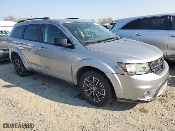 2018 Dodge Journey SXT with VIN 3C4PDCBG5JT525283, listed as a Copart auction lot 43159985 with 57,260 mi miles and Salvage Title. Bid and sale history available at carsss.com. Image 4.