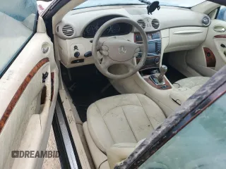 2005 Mercedes-Benz CLK-Class 5.0L with VIN WDBTK75J75F124223, listed as a Copart auction lot 74485264 with 0 mi miles and Non Repairable. Bid and sale history available at carsss.com. Image 8.