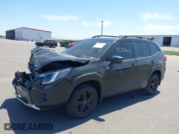 2023 Subaru Forester Wilderness with VIN JF2SKAMC2PH495053, listed as a IAAI auction lot 42238649 with 18,494 mi miles and . Bid and sale history available at DreamBid. Image 2.