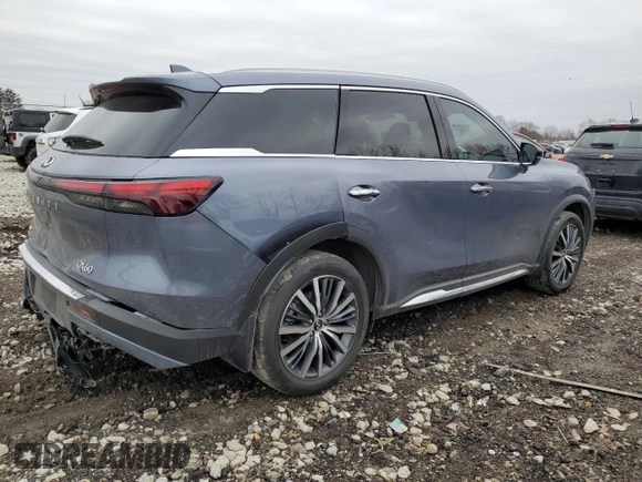 2023 Infiniti QX60 Sensory z VIN 5N1DL1GS8PC346145, wystawiony jako Copart lot #47936805 z przebiegiem 38 542 mil mil oraz Szkoda całkowita • Salvage title. Historia ofert i sprzedaży dostępna na DreamBid. Obrazek 3.