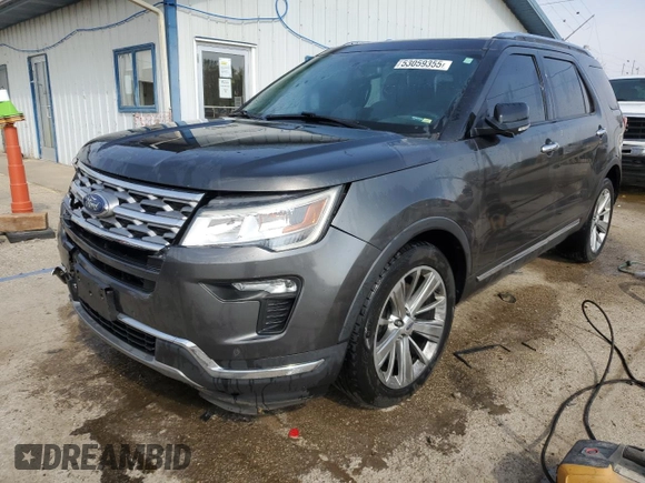2019 Ford Explorer Limited z VIN 1FM5K7F82KGA91008, wystawiony jako Copart lot #53059355 z przebiegiem 109 903 mil mil oraz Szkoda całkowita • Salvage title. Historia ofert i sprzedaży dostępna na DreamBid. Obrazek 1.