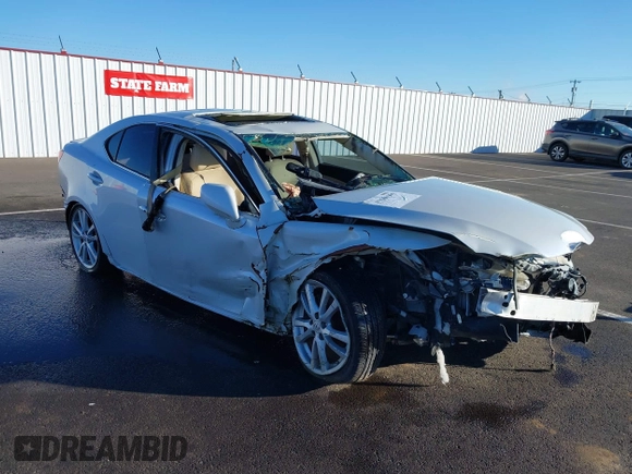 2006 Lexus IS 250 with VIN JTHBK262165021067, listed as a IAAI auction lot 41561905 with Not provided miles and . Bid and sale history available at DreamBid. Image 1.