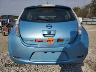 2015 Nissan LEAF SV with VIN 1N4AZ0CP9FC331627, listed as a Copart auction lot 49978385 with 35,196 mi miles and Salvage Title. Bid and sale history available at carsss.com. Image 6.