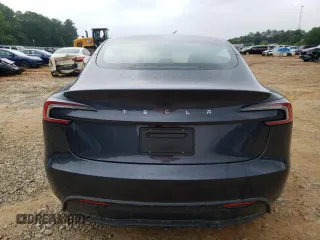 2024 Tesla Model 3 with VIN 5YJ3E1EA8RF755854, listed as a Copart auction lot 45986995 with 7,374 mi miles and Salvage Title. Bid and sale history available at DreamBid. Image 6.