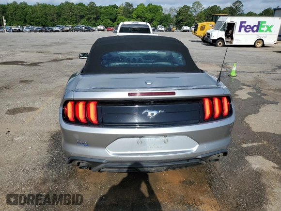 2020 Ford Mustang EcoBoost with VIN 1FATP8UH7L5139126, listed as a Copart auction lot 56732165 with 76,522 mi miles and Salvage title. Bid and sale history available at DreamBid. Image 6.