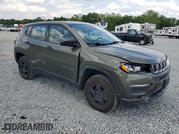 2017 Jeep Compass Sport with VIN 3C4NJDAB1HT656524, listed as a Copart auction lot 54325385 with 97,253 mi miles and Salvage title. Bid and sale history available at DreamBid. Image 4.