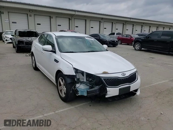 2015 Kia Optima LX with VIN 5XXGM4A70FG488749, listed as a Copart auction lot 57395825 with 176,592 mi miles and Salvage title. Bid and sale history available at DreamBid. Image 14.
