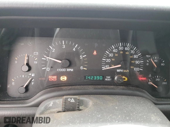 2000 Jeep Cherokee Limited with VIN 1J4FF68SXYL260251, listed as a Copart auction lot 44797665 with 142,390 mi miles and Salvage Title. Bid and sale history available at carsss.com. Image 9.