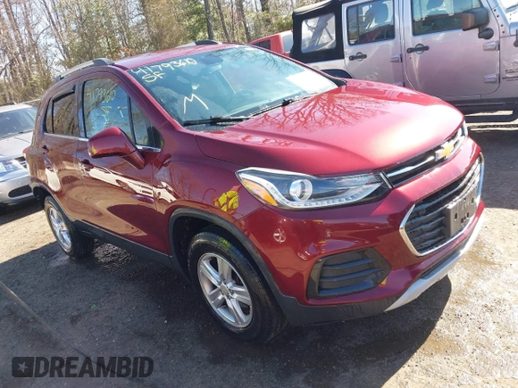 2017 Chevrolet Trax LT with VIN 3GNCJPSB2HL187166, listed as a IAAI auction lot 41793610 with 139,466 mi miles. Bid and sale history available at carsss.com. Image 1.
