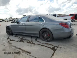 2019 Mercedes-Benz S-Class AMG S 63 with VIN WDDUG8JB1KA484274, listed as a Copart auction lot 76652314 with 93,651 mi miles and Salvage Title. Bid and sale history available at carsss.com. Image 2.