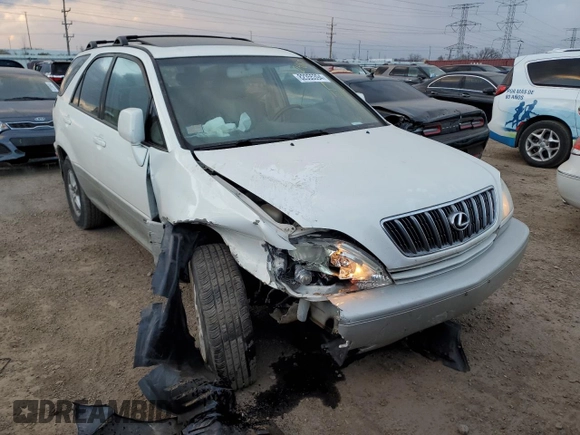 2003 Lexus RX 300 z VIN JTJHF10U930312488, wystawiony jako Copart lot #46572575 z przebiegiem 189 058 mil mil oraz Szkoda całkowita • Salvage title. Historia ofert i sprzedaży dostępna na DreamBid. Obrazek 4.