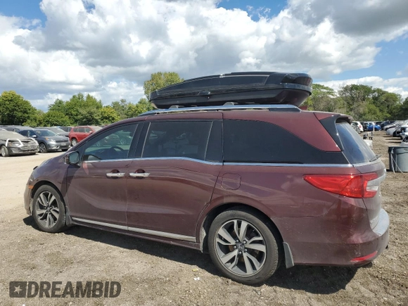 2018 Honda Odyssey Touring with VIN 5FNRL6H8XJB500004, listed as a Copart auction lot 70344524 with 91,226 mi miles and Salvage Title. Bid and sale history available at carsss.com. Image 2.