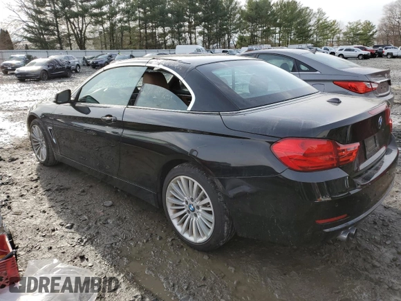 2014 BMW 4 Series 428i xDrive with VIN WBA3T1C55EPS98252, listed as a Copart auction lot 83150394 with 107,036 mi miles and Clean Title. Bid and sale history available at carsss.com. Image 2.