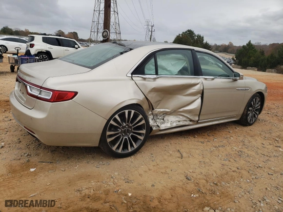 2017 Lincoln Continental Reserve with VIN 1LN6L9NC3H5624409, listed as a Copart auction lot 79442514 with 12,739 mi miles and Salvage Title. Bid and sale history available at carsss.com. Image 3.