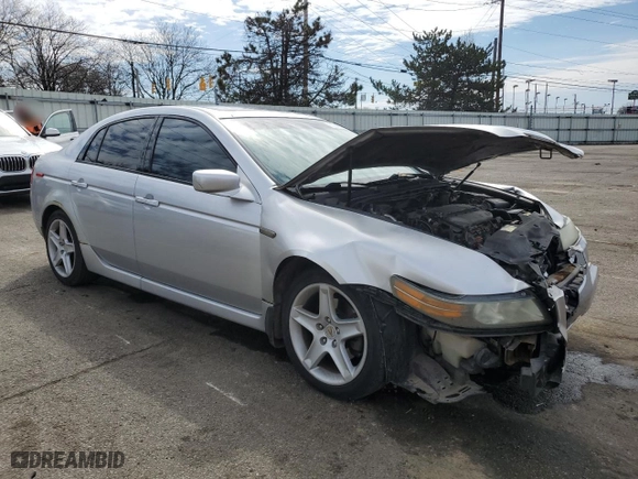2005 Acura TL with VIN 19UUA66245A048999, listed as a Copart auction lot 50948845 with 223,828 mi miles and Salvage Title. Bid and sale history available at carsss.com. Image 4.