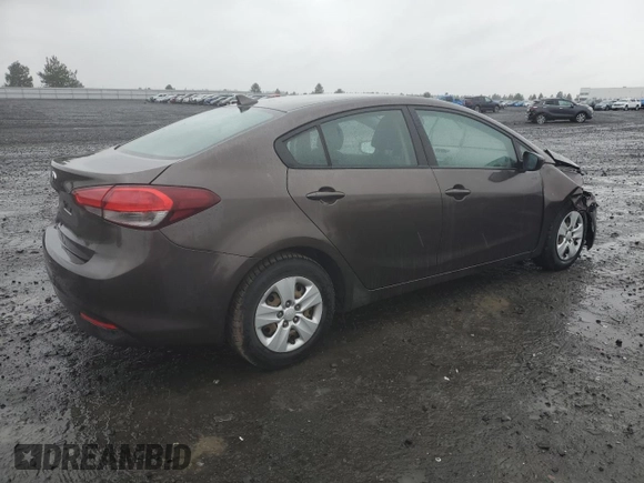 2017 Kia Forte LX with VIN 3KPFL4A74HE140303, listed as a Copart auction lot 52181815 with 44,695 mi miles and Salvage Title. Bid and sale history available at carsss.com. Image 3.
