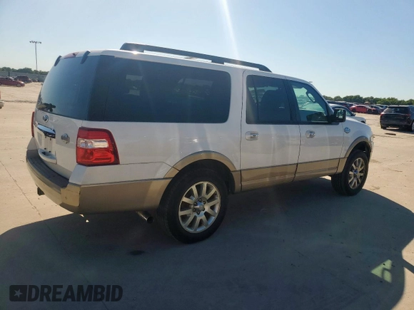 2012 Ford Expedition Max King Ranch z VIN 1FMJK1J54CEF15021, wystawiony jako Copart lot #57899665 z przebiegiem 211 925 mil mil oraz Czysty tytuł • Clean title. Historia ofert i sprzedaży dostępna na DreamBid. Obrazek 3.