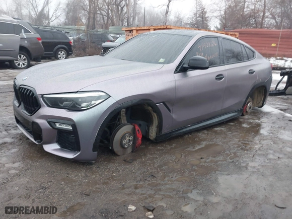 2021 BMW X6 xDrive40i with VIN 5UXCY6C07M9G44005, listed as a IAAI auction lot 41428636 with 65,670 mi miles. Bid and sale history available at carsss.com. Image 20.