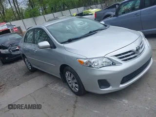 2013 Toyota Corolla L with VIN 2T1BU4EEXDC052854, listed as a IAAI auction lot 42230118 with 156,120 mi miles and . Bid and sale history available at DreamBid. Image 1.
