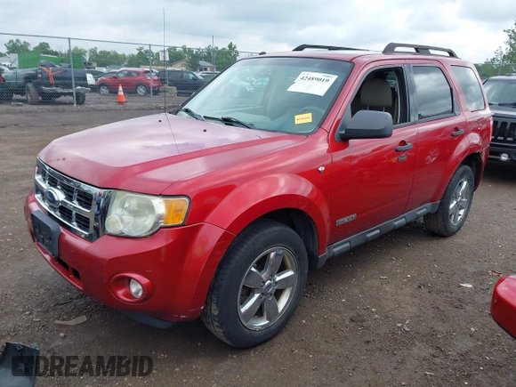 2008 Ford Escape XLT with VIN 1FMCU93138KC92071, listed as a IAAI auction lot 42489019 with 161,675 mi miles and . Bid and sale history available at DreamBid. Image 2.
