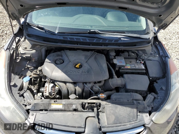 2013 Hyundai Elantra GLS z VIN 5NPDH4AE7DH162020, wystawiony jako Copart lot #54664595 z przebiegiem 165 999 mil mil oraz Szkoda całkowita • Salvage title. Historia ofert i sprzedaży dostępna na DreamBid. Obrazek 11.