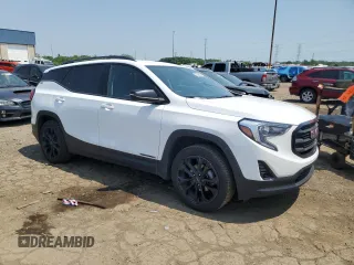 2021 GMC Terrain SLT with VIN 3GKALVEV5ML385565, listed as a Copart auction lot 60694045 with 109,930 mi miles and Non repairable. Bid and sale history available at DreamBid. Image 4.