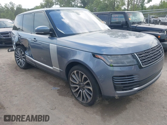 2019 Land Rover Range Rover HSE with VIN SALGS2SV5KA561216, listed as a IAAI auction lot 42567954 with 75,507 mi miles and . Bid and sale history available at DreamBid. Image 1.