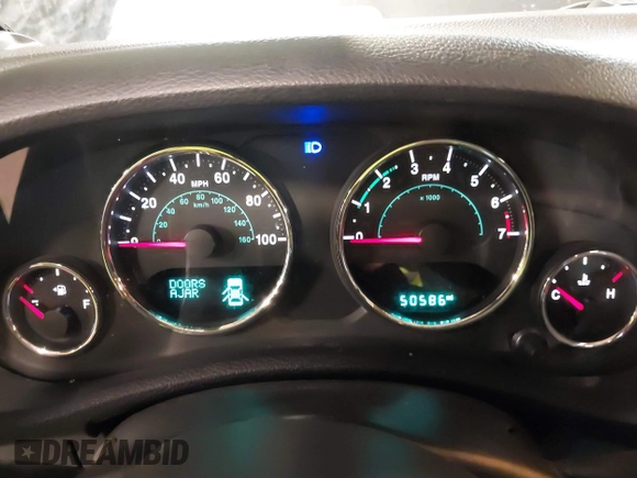2017 Jeep Wrangler Unlimited Sport with VIN 1C4BJWDG9HL565213, listed as a IAAI auction lot 40999452 with 50,586 mi miles. Bid and sale history available at carsss.com. Image 7.