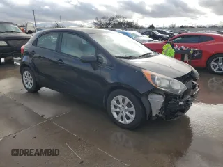 2012 Kia Rio LX with VIN KNADM5A36C6017394, listed as a Copart auction lot 86751824 with 121,126 mi miles and Clean Title. Bid and sale history available at DreamBid. Image 4.