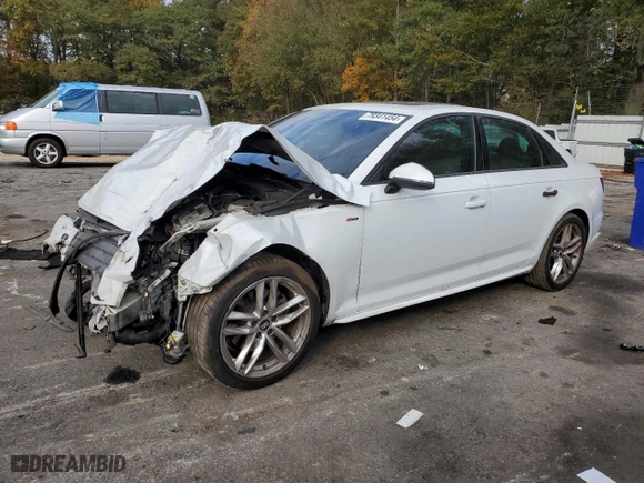 2017 Audi A4 Season of Audi ultra Premium with VIN WAUKMAF47HN058017, listed as a Copart auction lot 79341454 with 0 mi miles and Salvage Title. Bid and sale history available at carsss.com. Image 1.